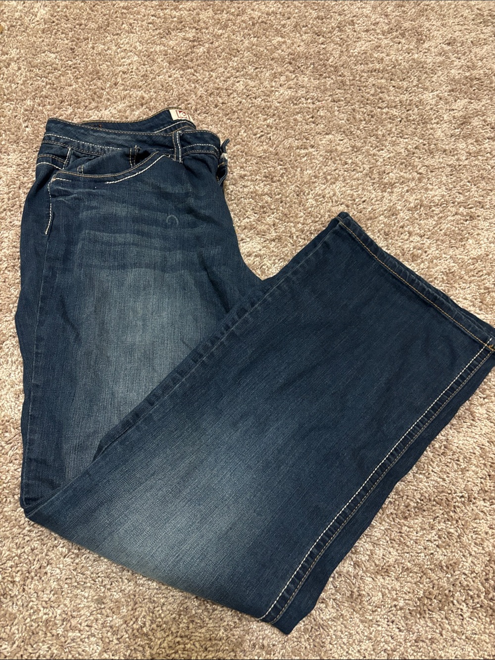 lei Vintage Women’s Dark Blue Flare Jeans